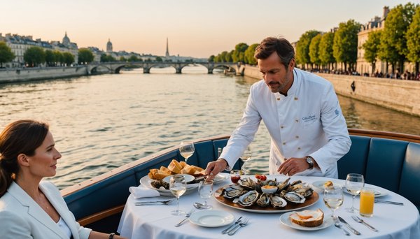 Gastronomie française sur un bateau : quand la cuisine rencontre la seine